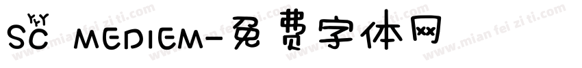 SC MEDIEM字体转换